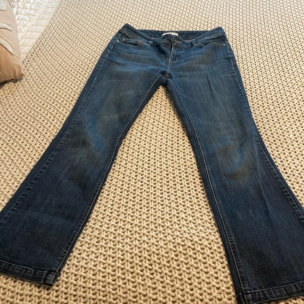 White House black market jeans size 25 wide leg jeans